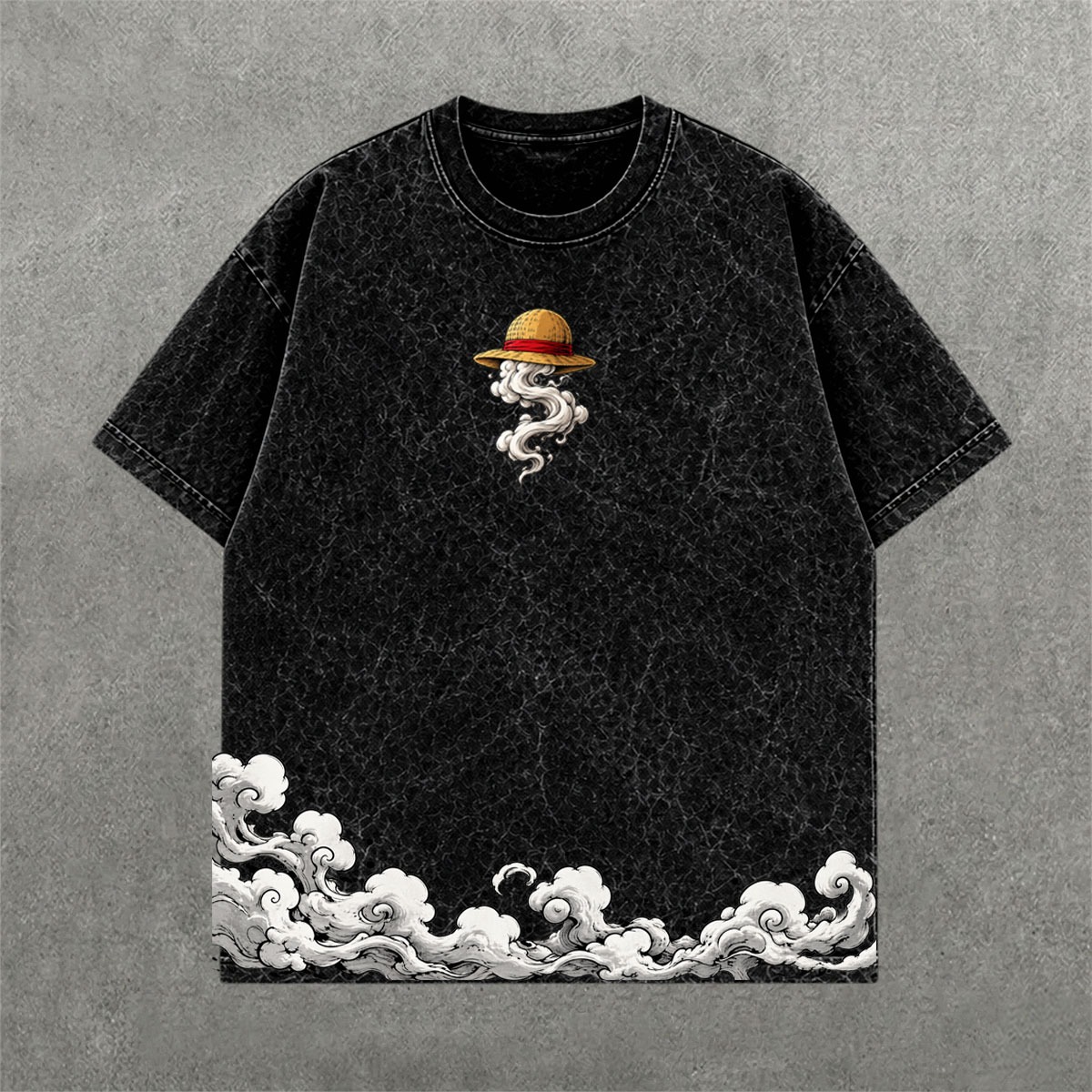 Deez Prints LUFFY 1 ACID WASH TEE photo 2