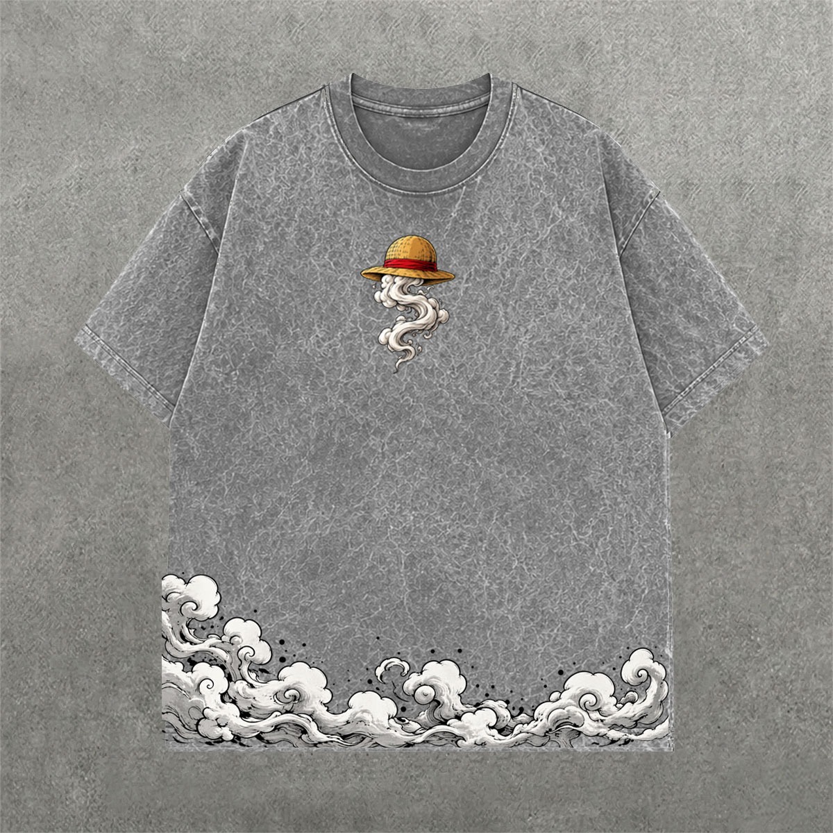 Deez Prints LUFFY 1 ACID WASH TEE photo 4