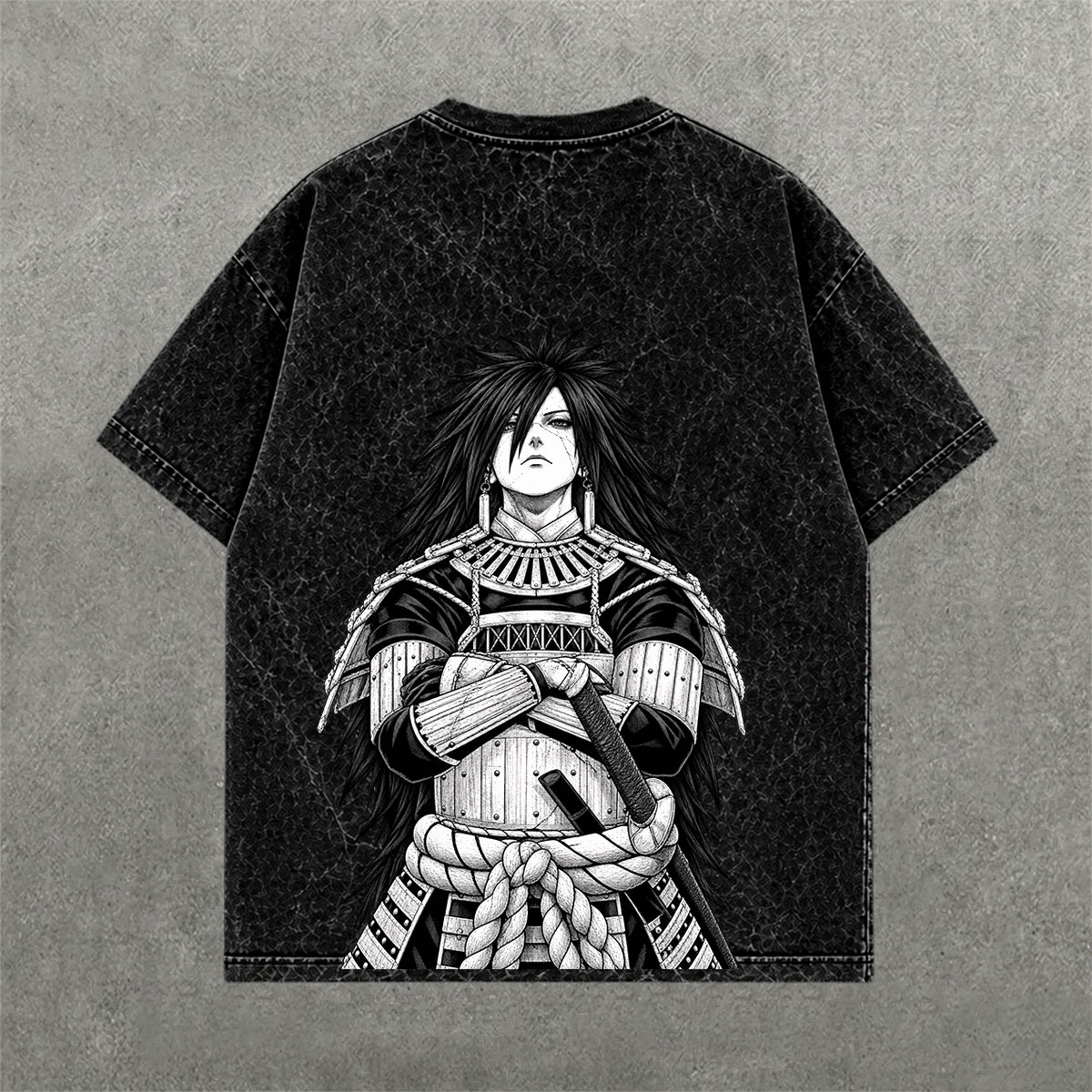 Deez Prints NARUTO 2 ACID WASH TEE — acid wash view 1