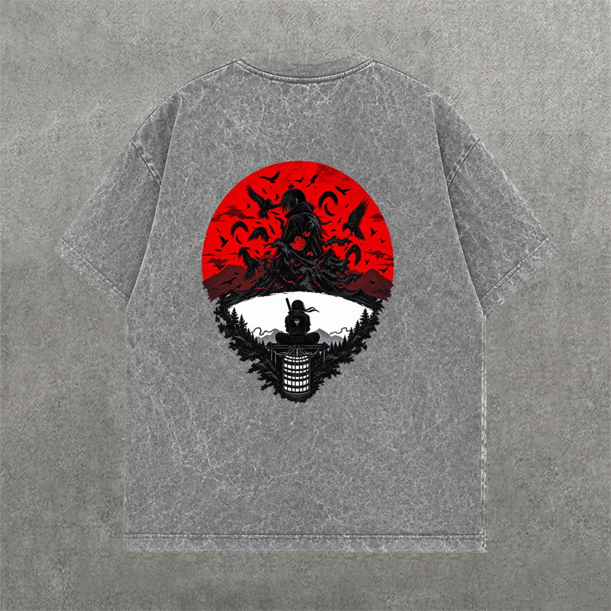 Deez Prints NARUTO 4 ACID WASH TEE photo 2