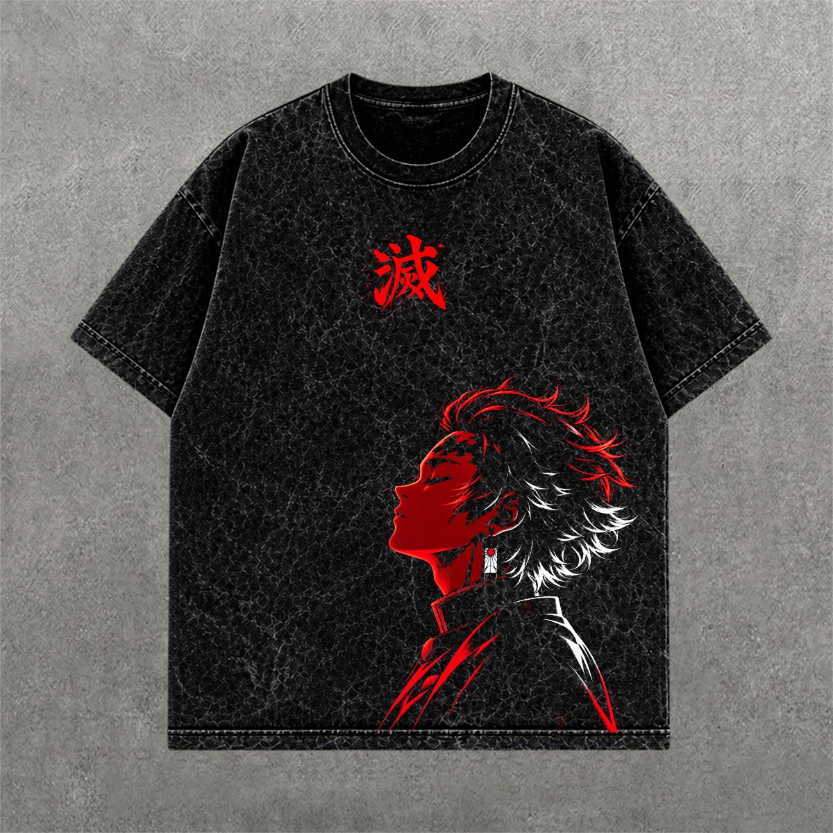Deez Prints SUKUNA ACID WASH TEE photo 2