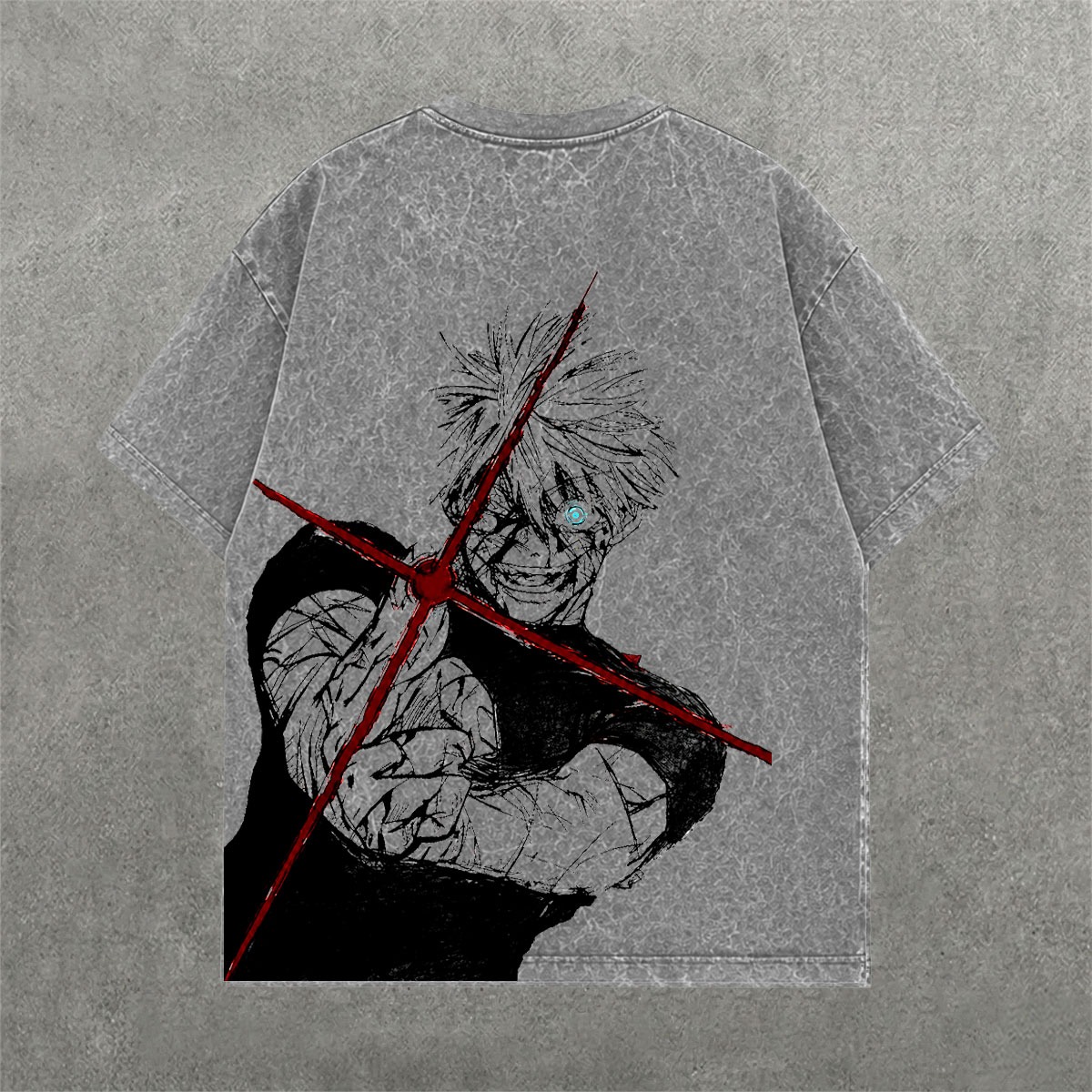 Deez Prints SHOOT ACID WASH TEE — acid wash view 1
