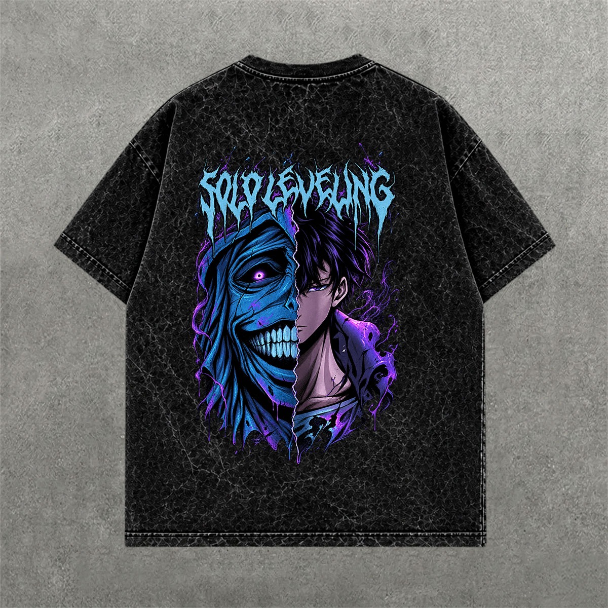 Deez Prints SOLO 1 ACID WASH TEE — acid wash view 1