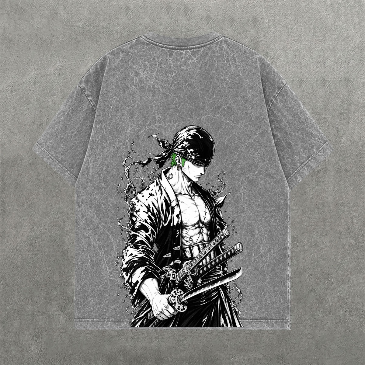 Deez Prints ZORO 1 ACID WASH TEE photo 3