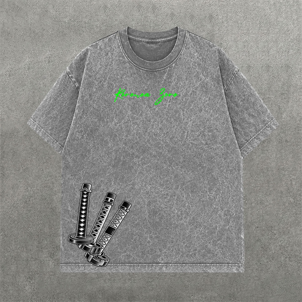 Deez Prints ZORO 1 ACID WASH TEE photo 2
