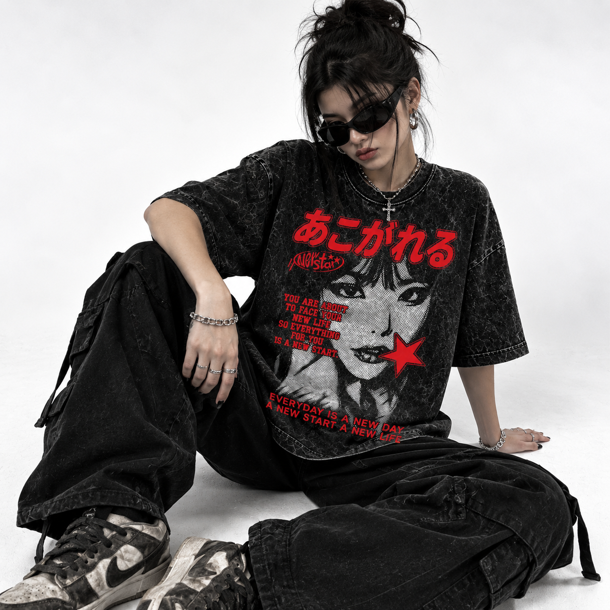 Deez Prints Rockstar Tokyo Acid Wash Tee — ACID WASH
