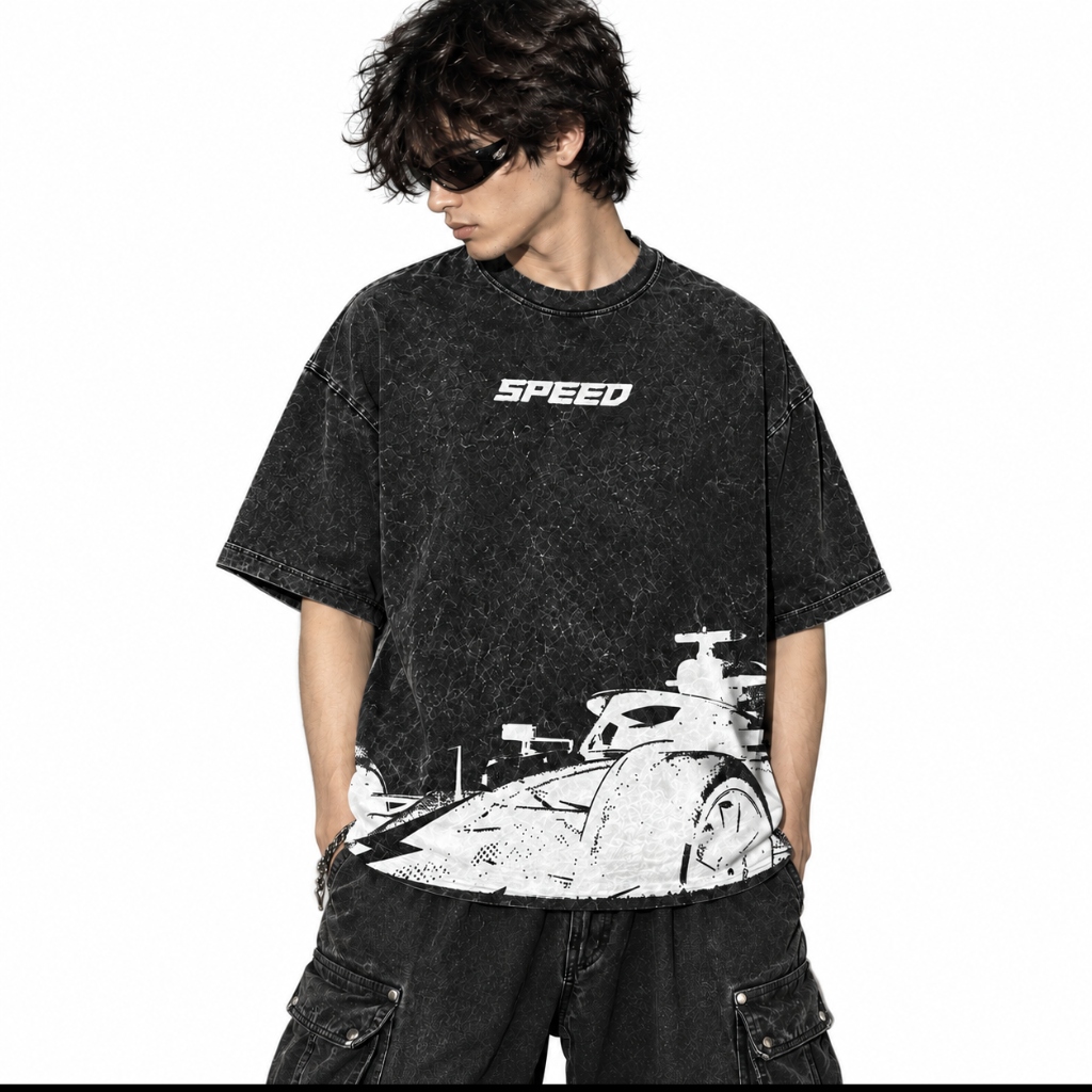 Deez Prints Formula Speed Acid Wash Tee — ACID WASH