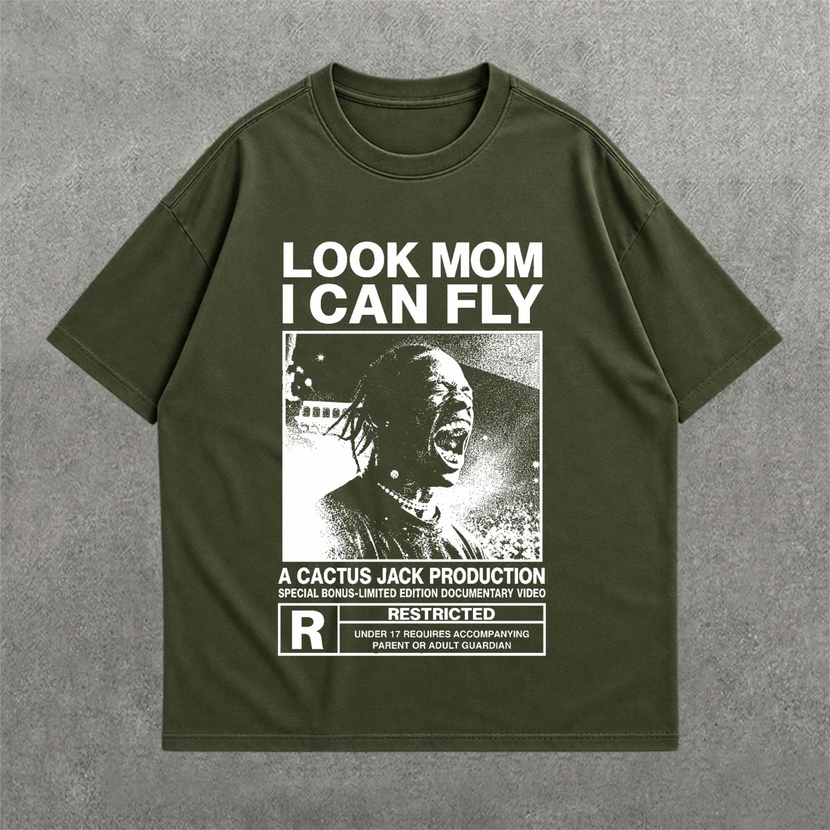 Deez Prints Look Mom I Can Fly Drop Shoulder Tee — DROP SHOULDER
