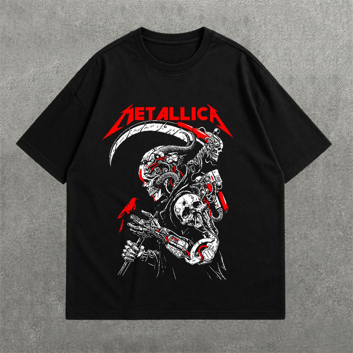 Deez Prints Metallica 2.0 Drop Shoulder Tee — DROP SHOULDER
