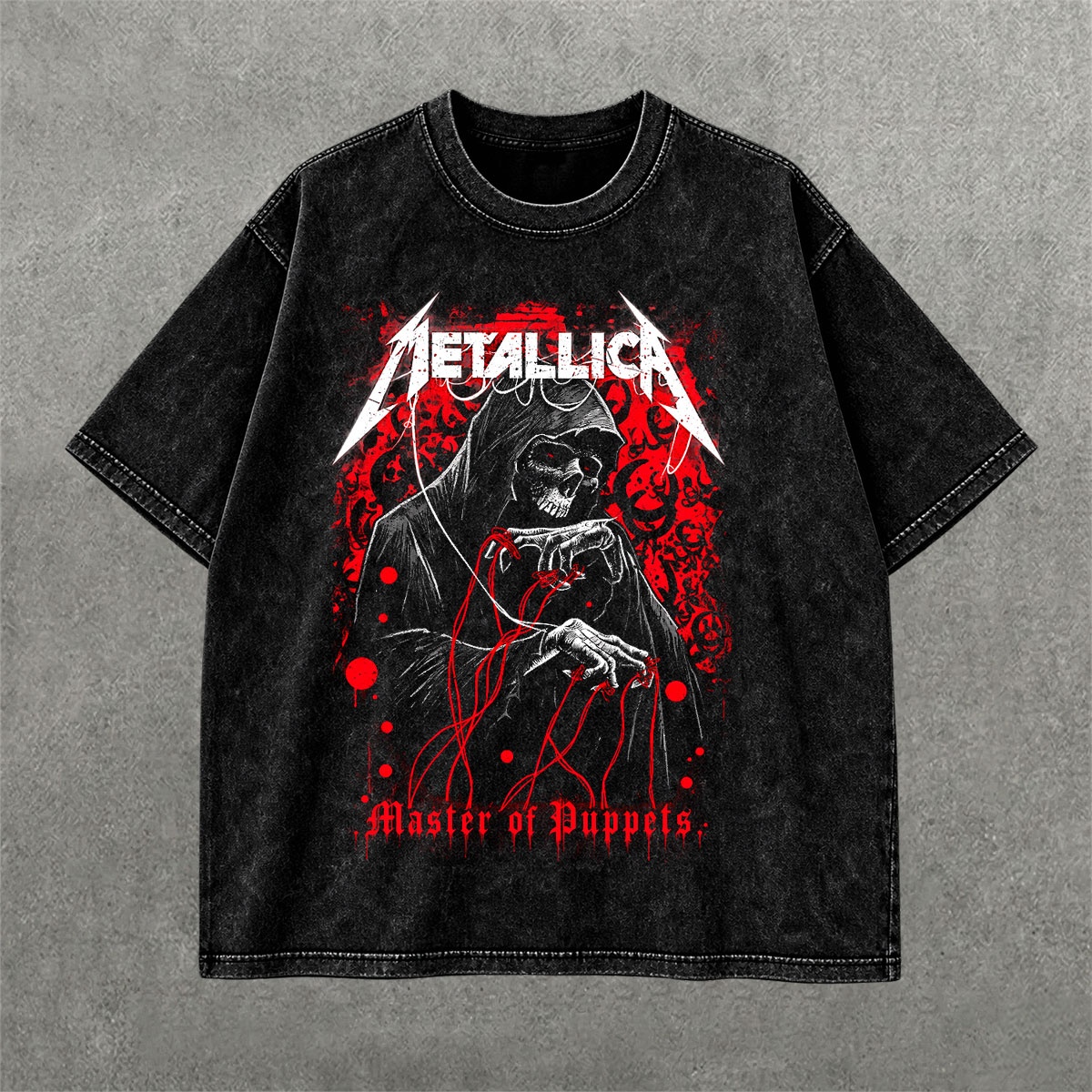 Deez Prints Metallica Acid Wash Tee — ACID WASH