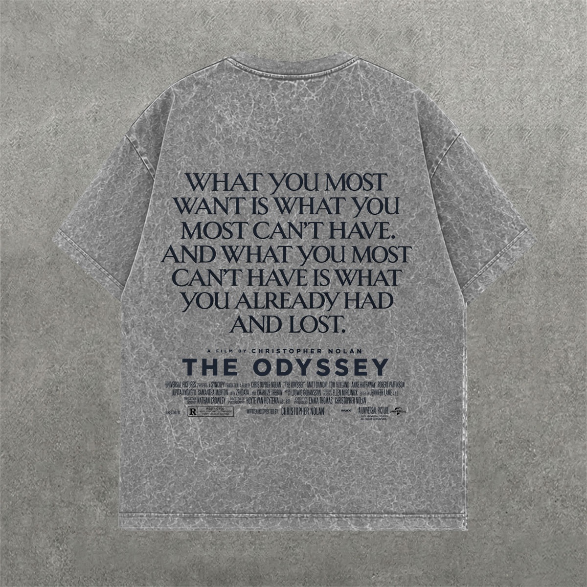 Deez Prints Odyssey Spartan Acid Wash Tee — ACID WASH
