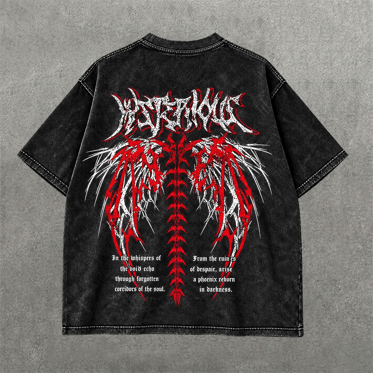 Deez Prints Ruinborn Requiem Acid Wash Tee — ACID WASH
