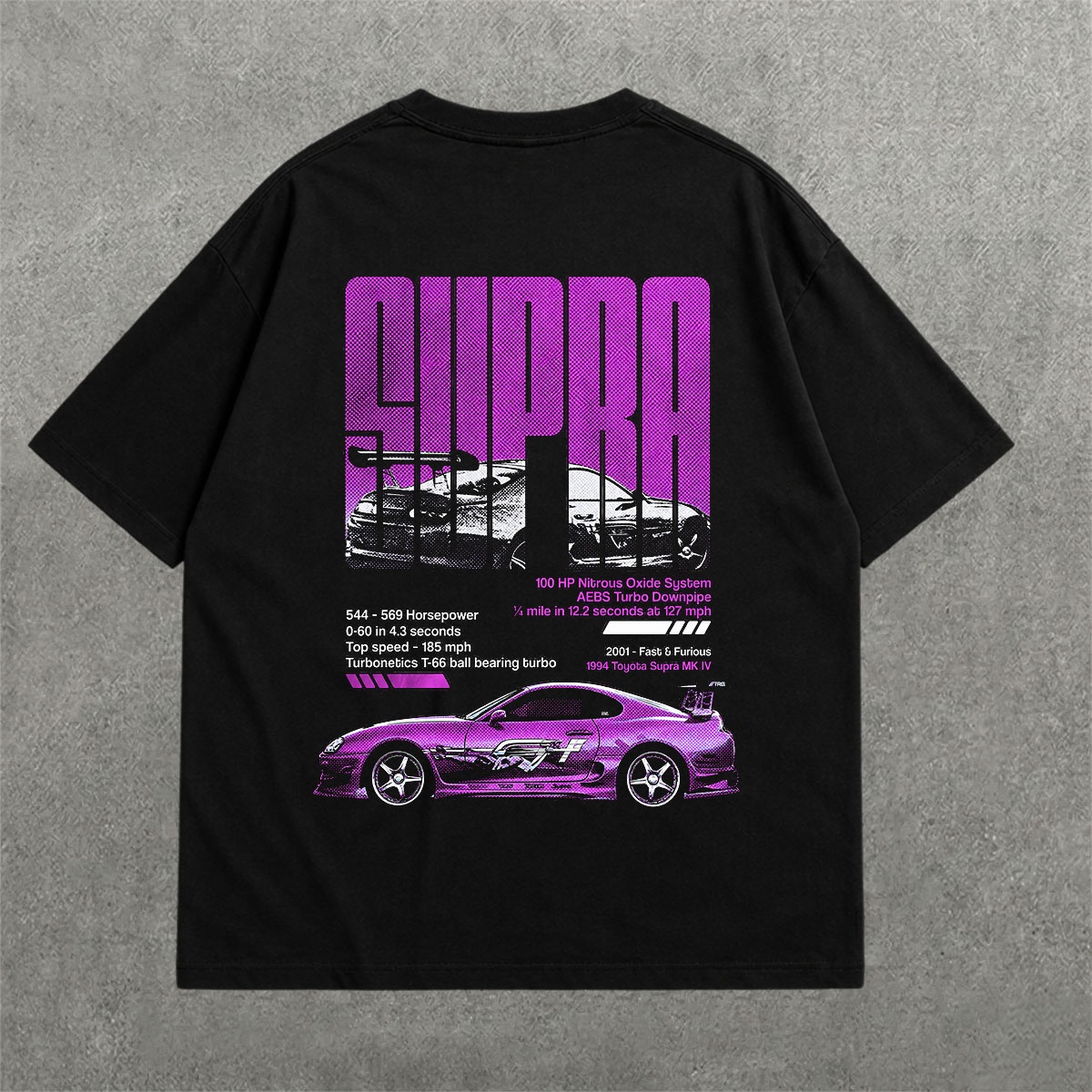Deez Prints Supra Drop Shoulder Tee — DROP SHOULDER
