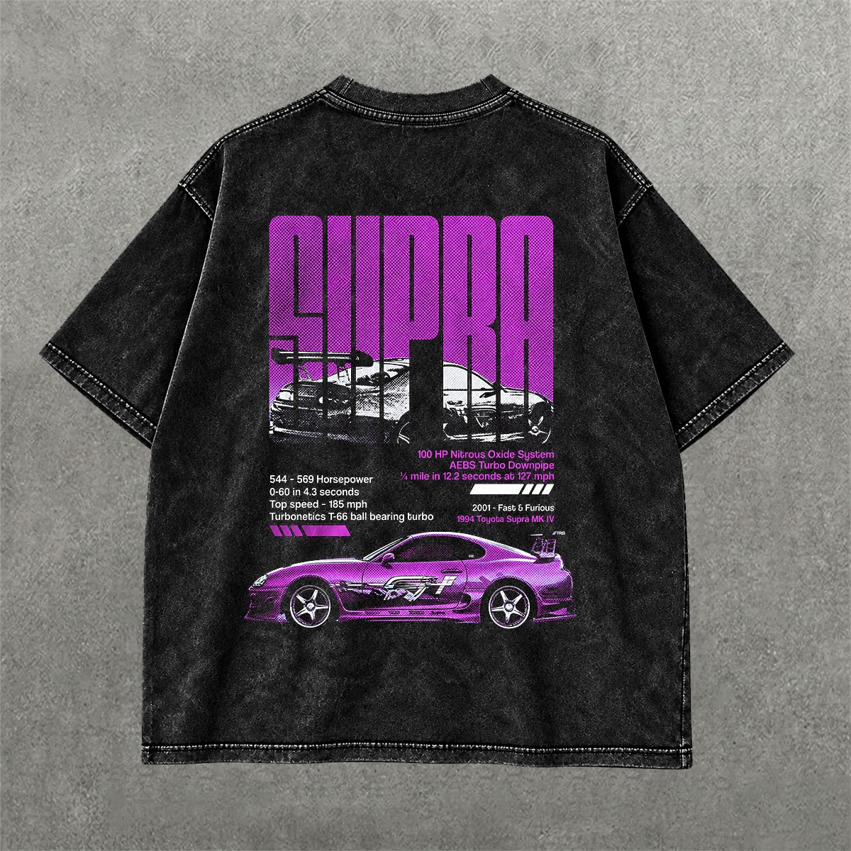 Deez Prints Supra Acid Wash Tee — ACID WASH