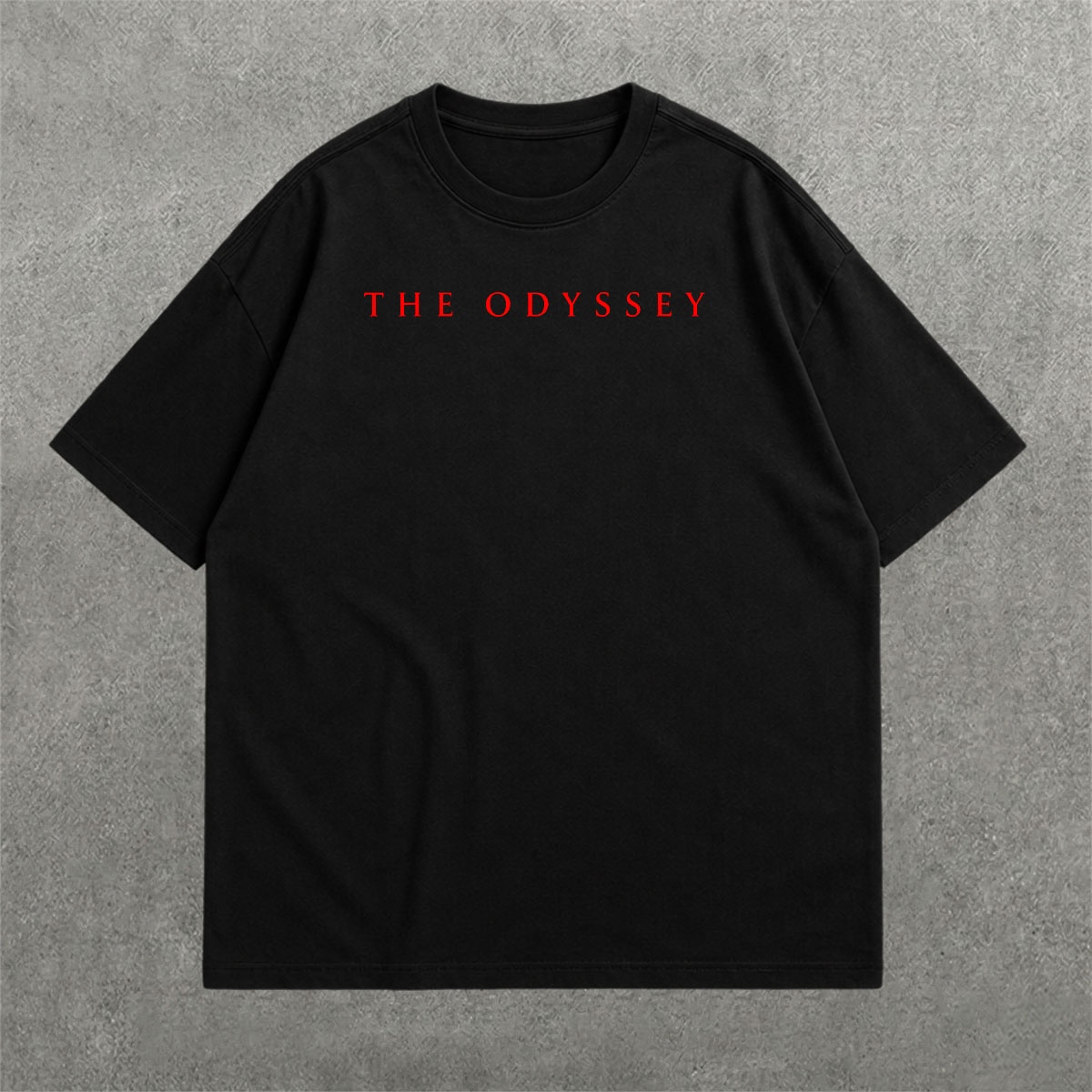 Deez Prints The Odyssey Drop Shoulder Tee detail view — DROP SHOULDER