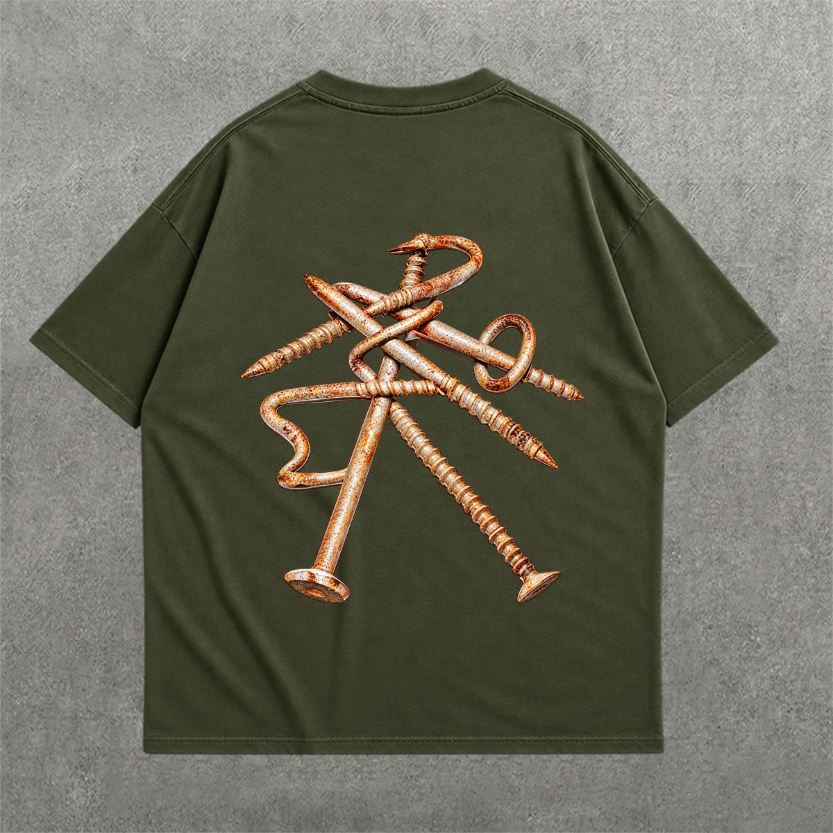 Deez Prints UTOPIA Screwed Drop Shoulder Tee — DROP SHOULDER