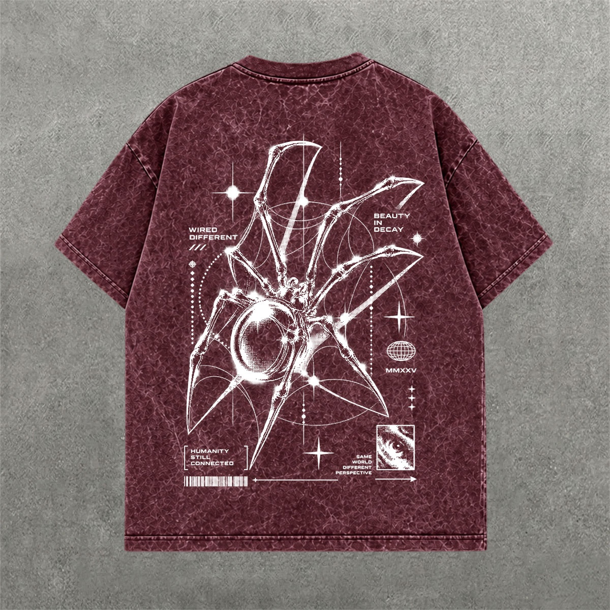 Deez Prints Wired Different Acid Wash Tee — ACID WASH