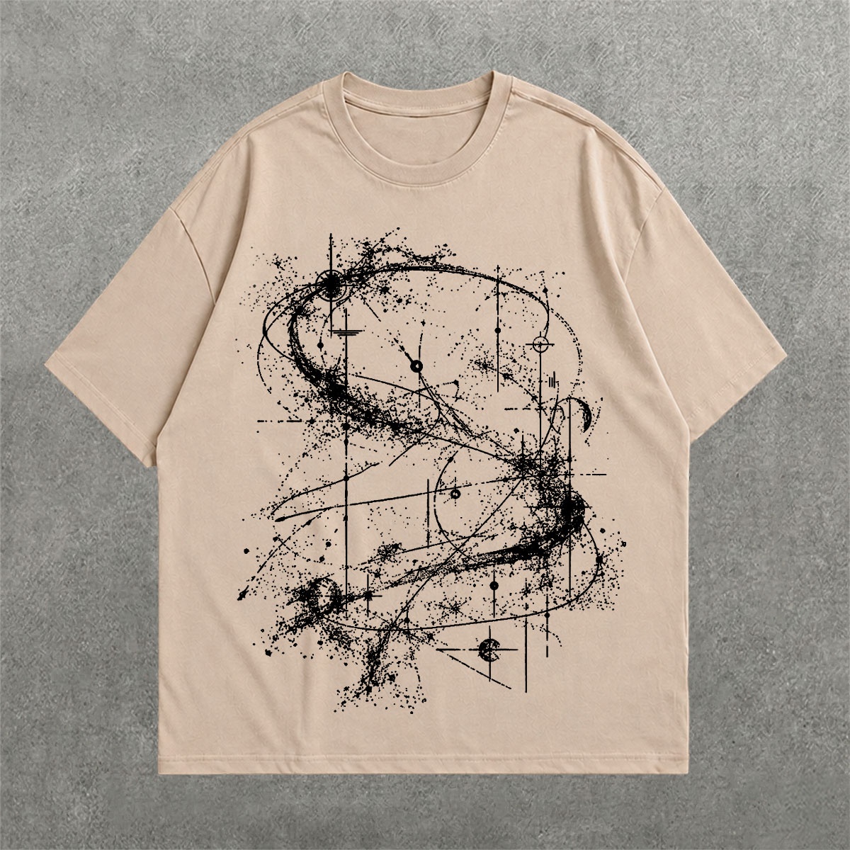 Deez Prints Astral Ruins Drop Shoulder Tee — DROP SHOULDER