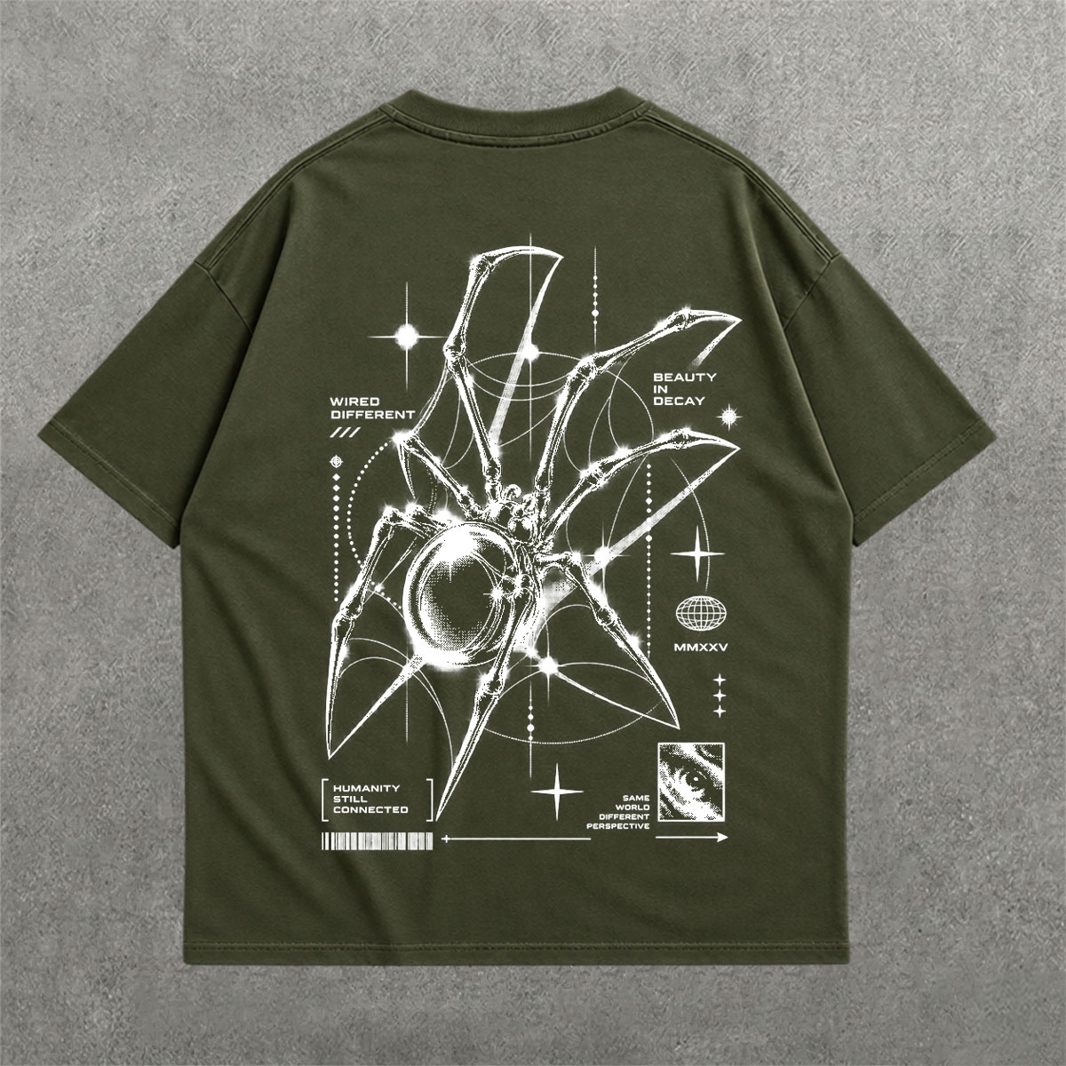 Deez Prints Wired Different Drop Shoulder Tee — DROP SHOULDER