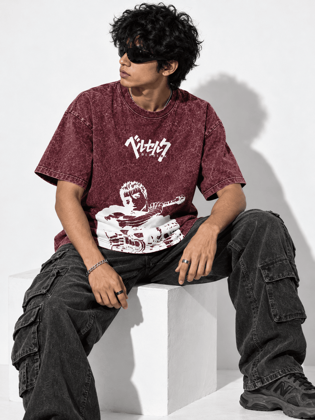 Deez Prints BERSERK 2 ACID WASH TEE — ACID WASH