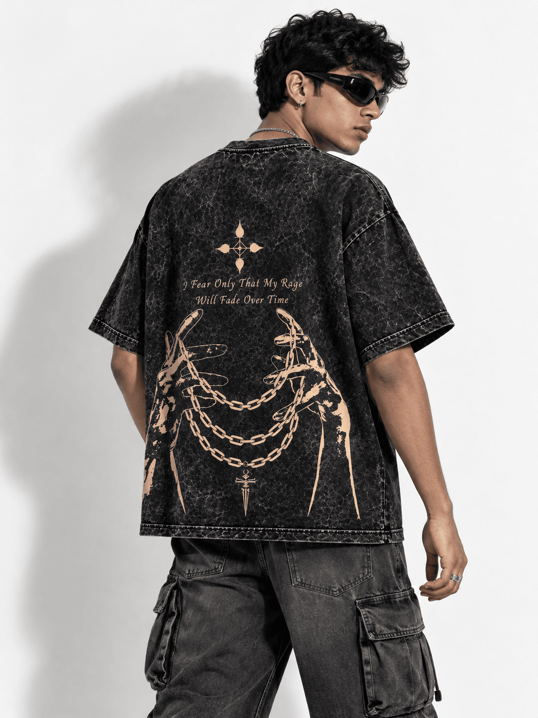 Deez Prints Kurapika Rage Acid Wash Tee — ACID WASH