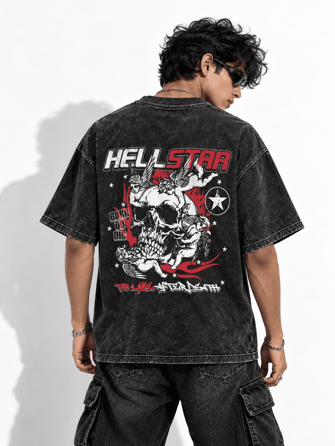 Deez Prints Hellstar Acid Wash Tee — ACID WASH
