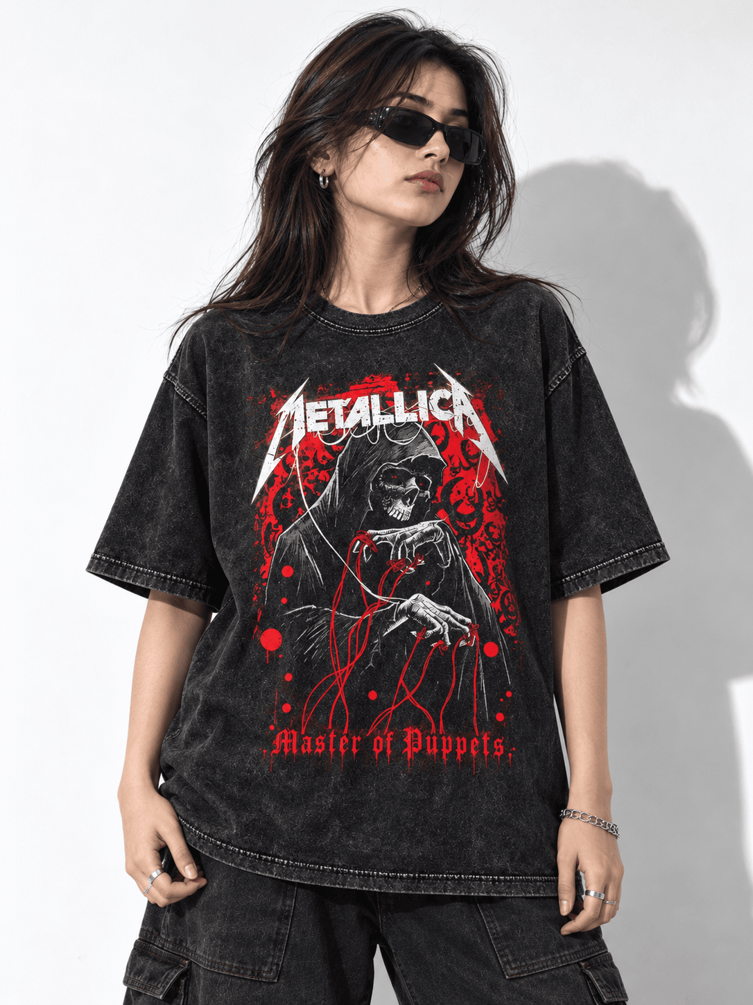Deez Prints Metallica Acid Wash Tee — ACID WASH