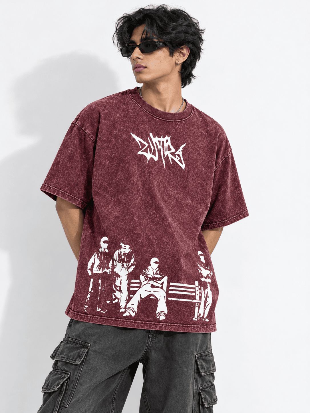Deez Prints Outlaw Acid Wash Tee — ACID WASH