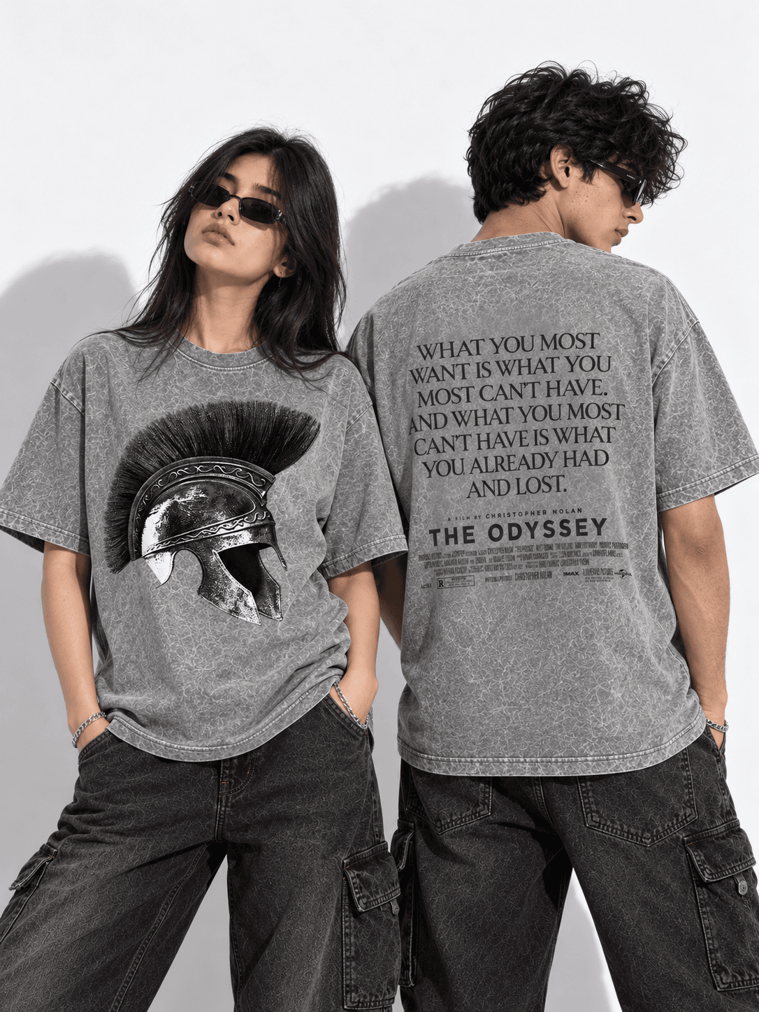 Deez Prints Odyssey Spartan Acid Wash Tee — ACID WASH