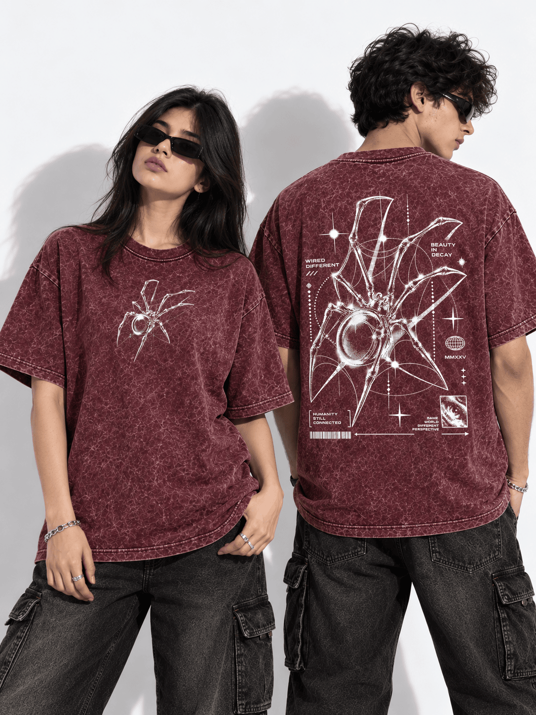 Deez Prints Wired Different Acid Wash Tee — ACID WASH