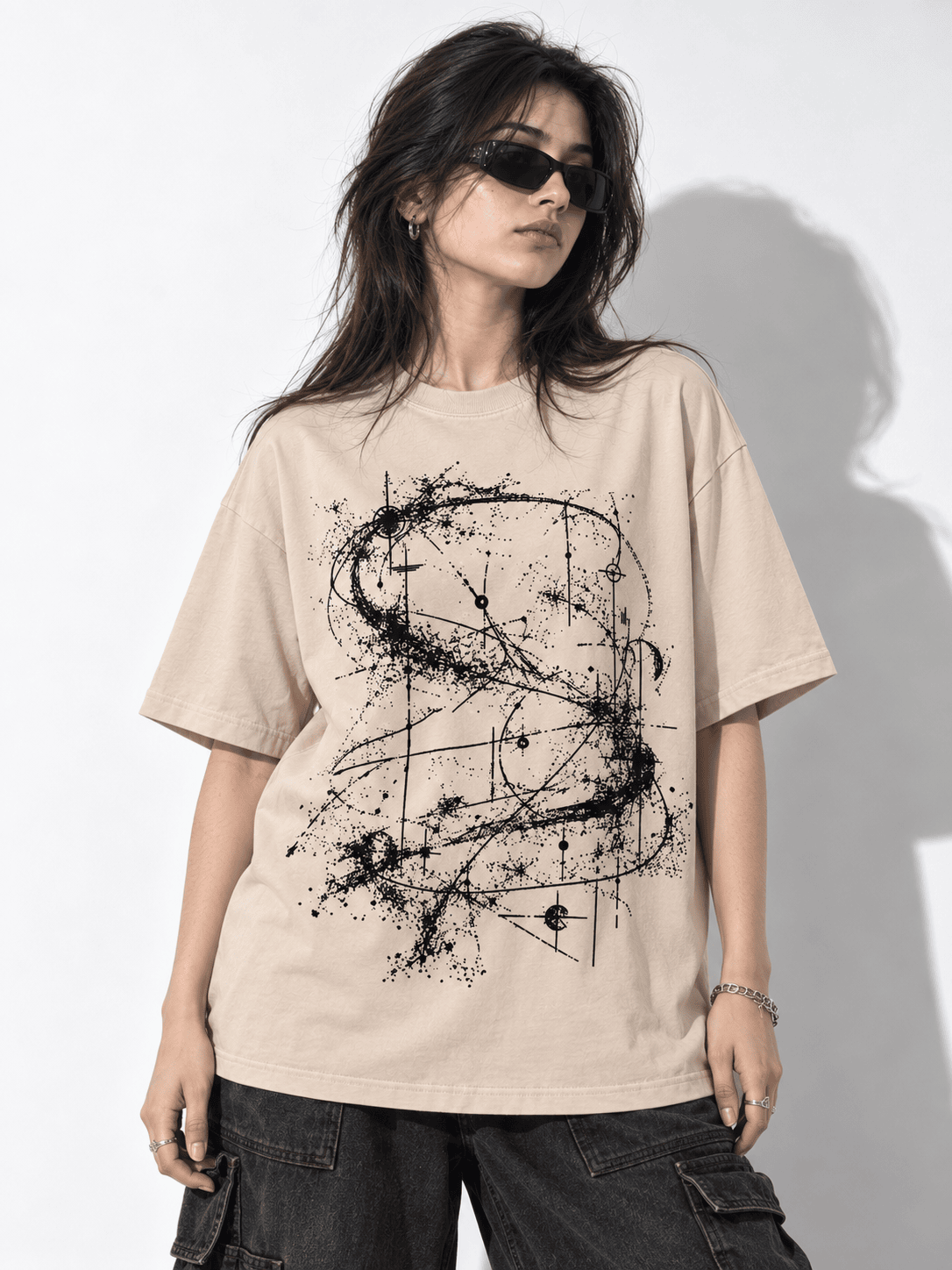 Deez Prints Astral Ruins Drop Shoulder Tee — DROP SHOULDER