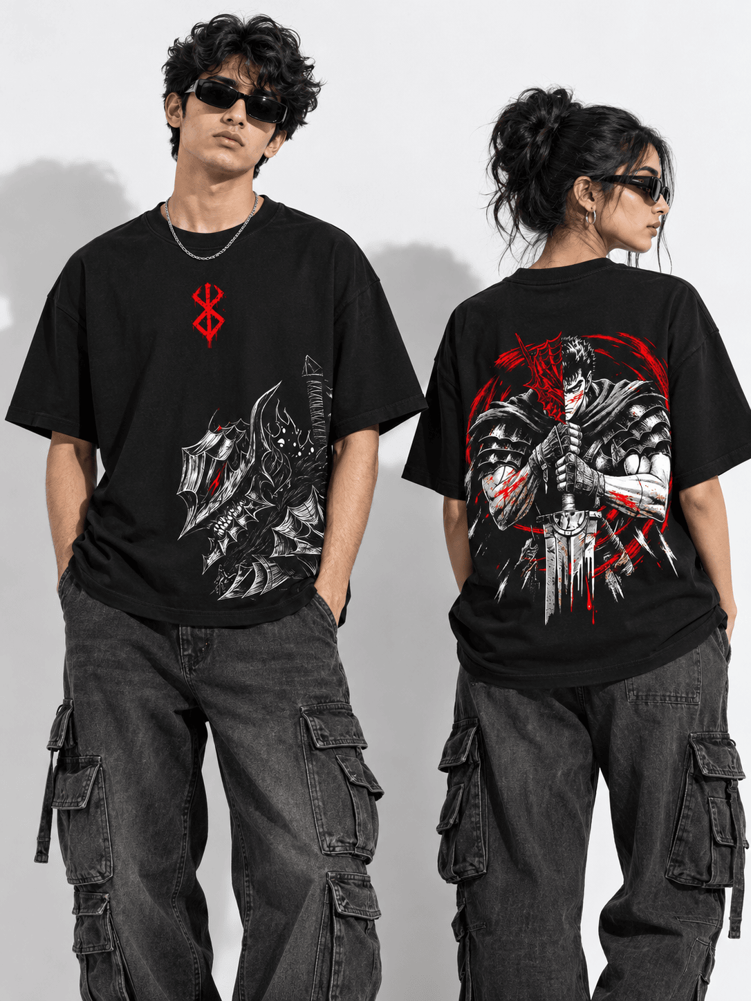 Deez Prints Guts Berserker Armor Drop Shoulder Tee — DROP SHOULDER