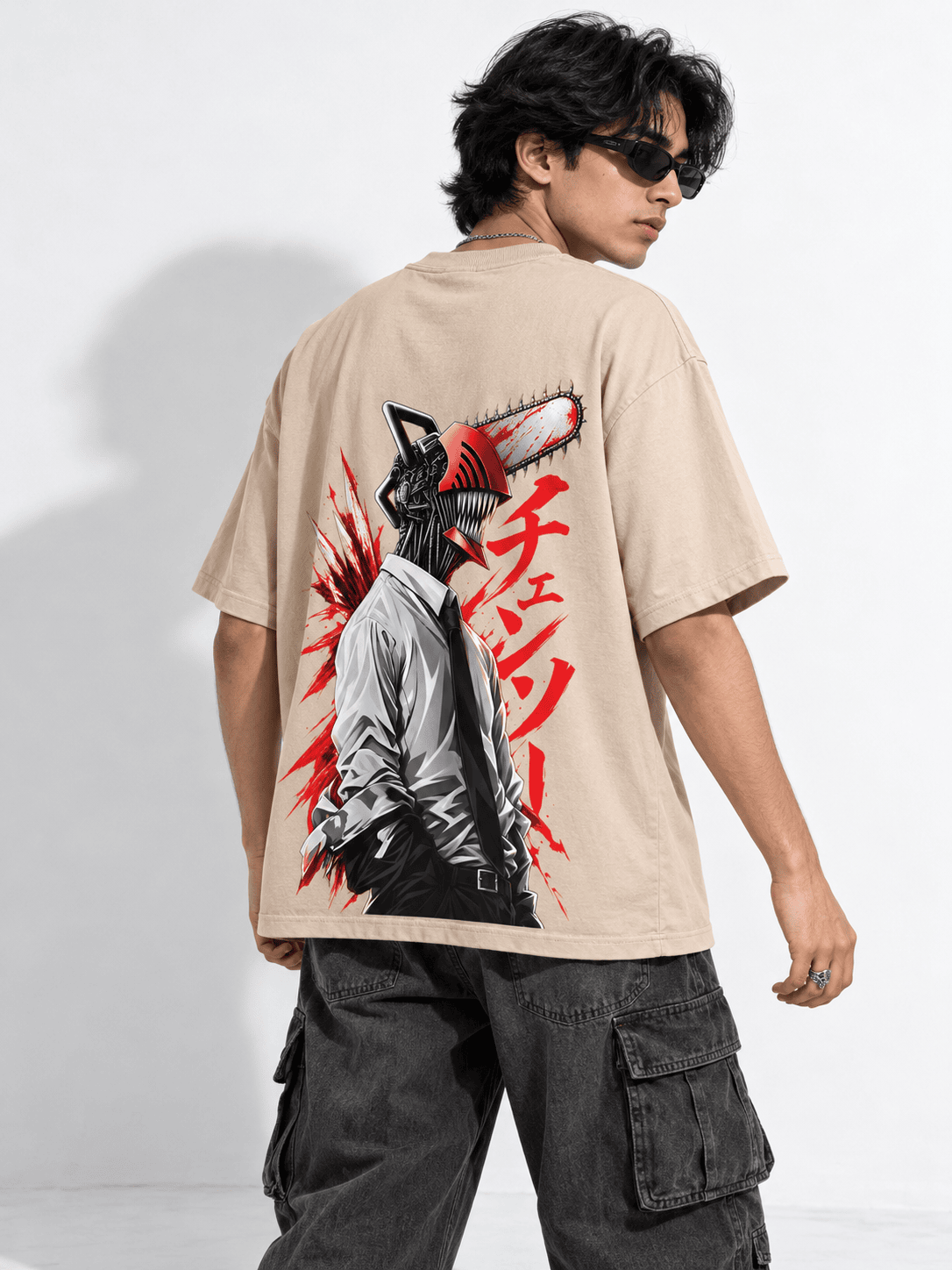 Deez Prints Chainsawman Drop Shoulder Tee — DROP SHOULDER