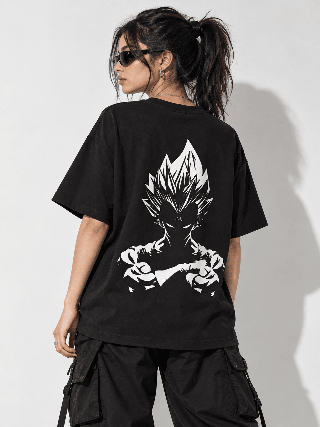 Deez Prints Vegeta Super Saiyan Drop Shoulder Tee — DROP SHOULDER