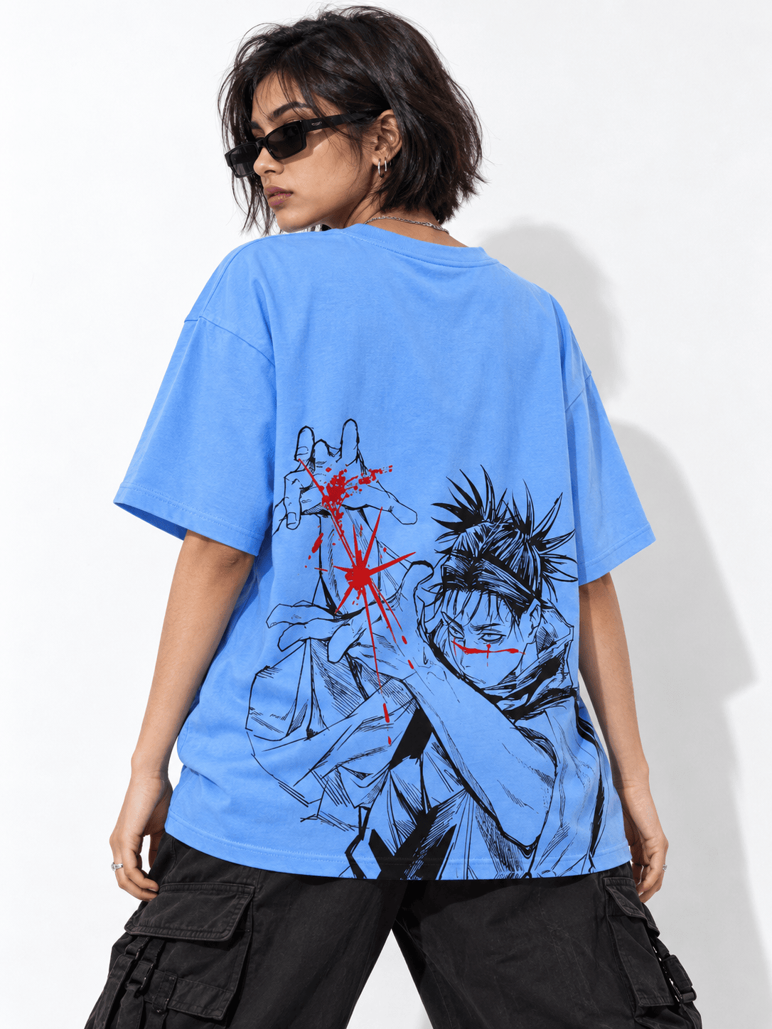 Deez Prints Choso Bloodline Drop Shoulder Tee — DROP SHOULDER