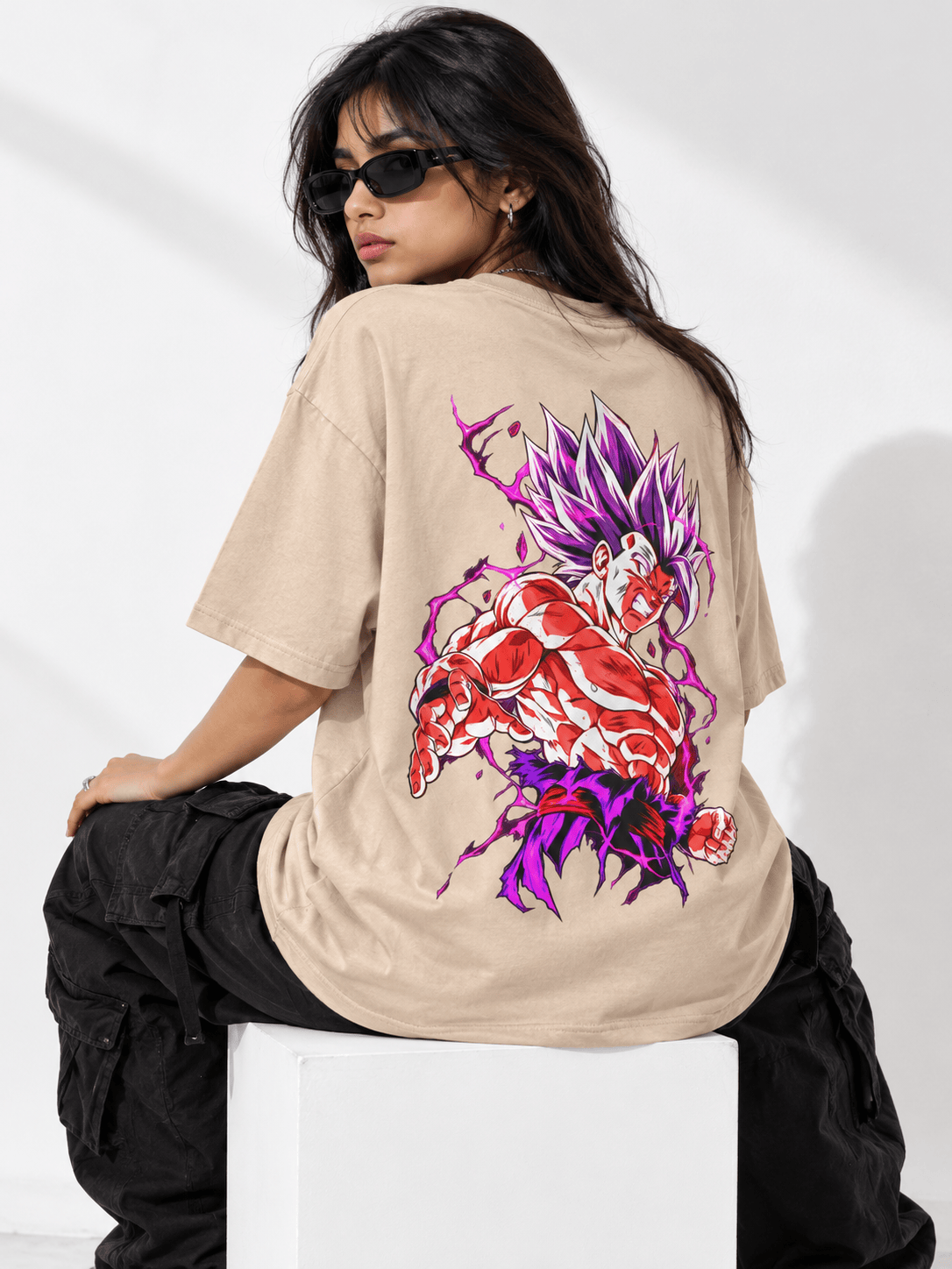 Deez Prints Goku Rage Drop Shoulder Tee — DROP SHOULDER