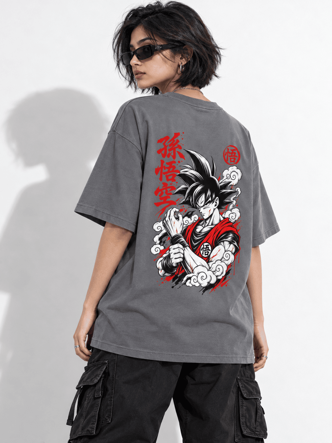 Deez Prints Goku Ronin Drop Shoulder Tee — DROP SHOULDER