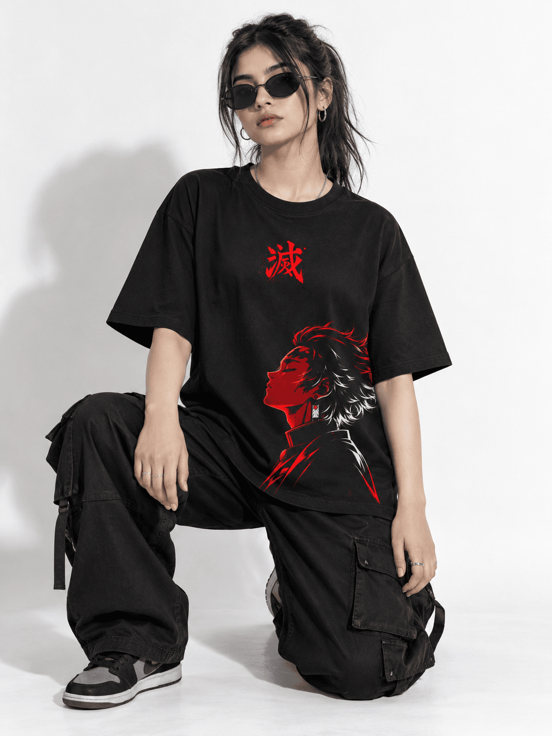 Deez Prints Tanjiro Kamado Drop Shoulder Tee — DROP SHOULDER