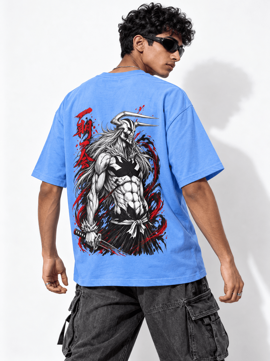 Deez Prints Ichigo Hollow Drop Shoulder Tee — DROP SHOULDER