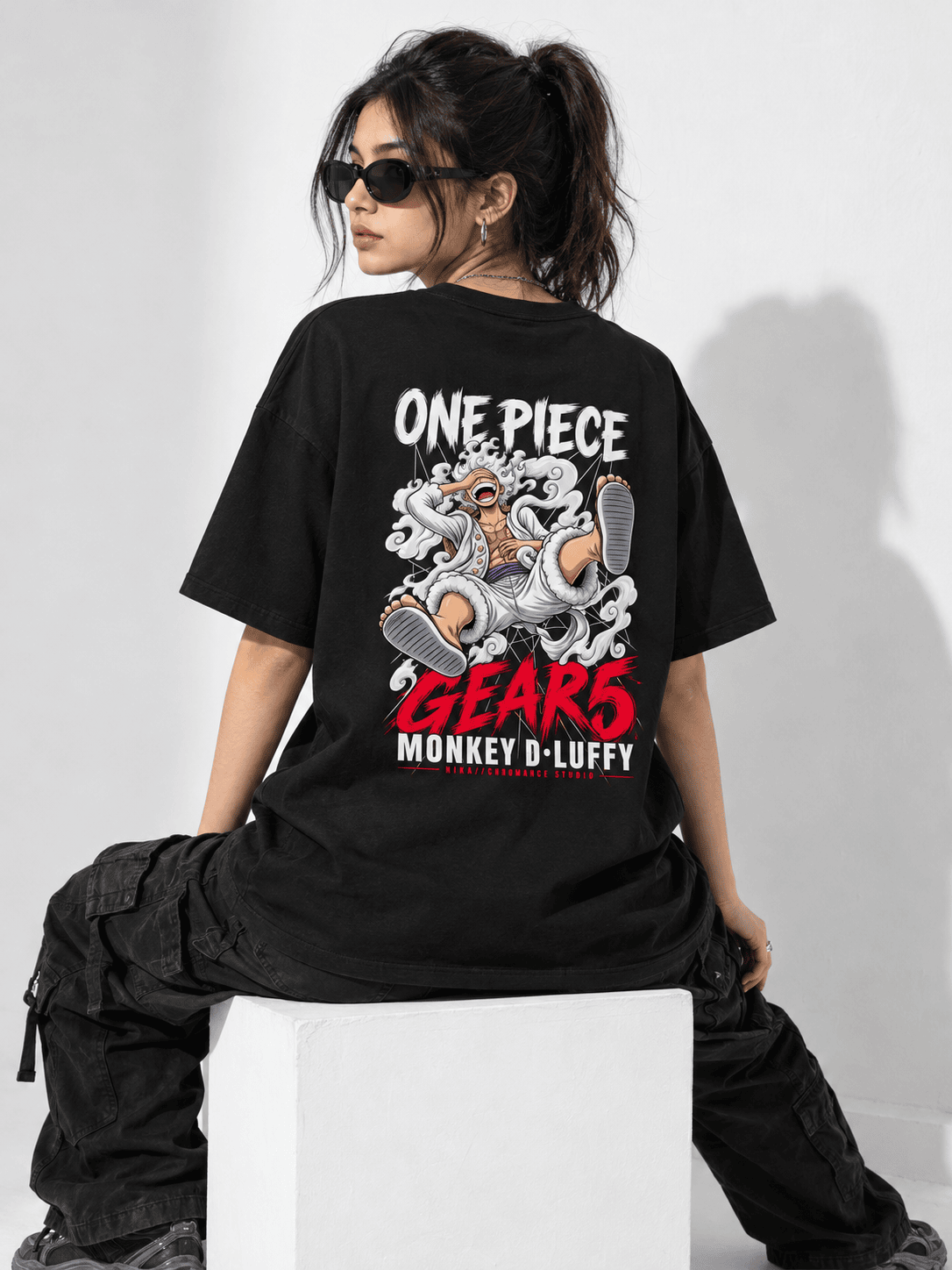 Deez Prints Luffy Gear 5 Drop Shoulder Tee — DROP SHOULDER
