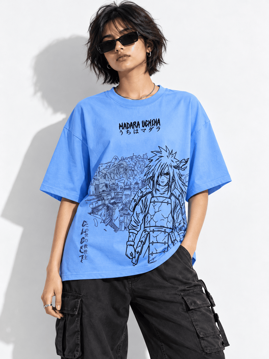 Deez Prints Madara Uchiha Drop Shoulder Tee — DROP SHOULDER