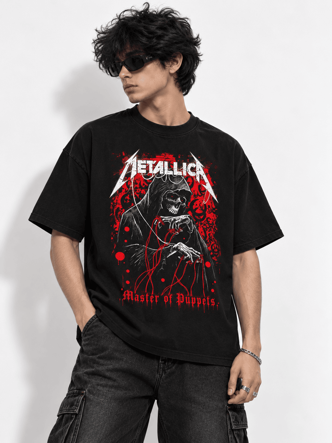 Deez Prints Metallica Drop Shoulder Tee — DROP SHOULDER