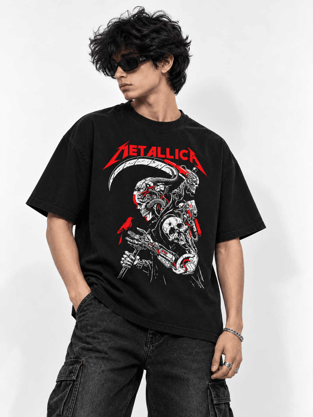 Deez Prints Metallica 2.0 Drop Shoulder Tee — DROP SHOULDER