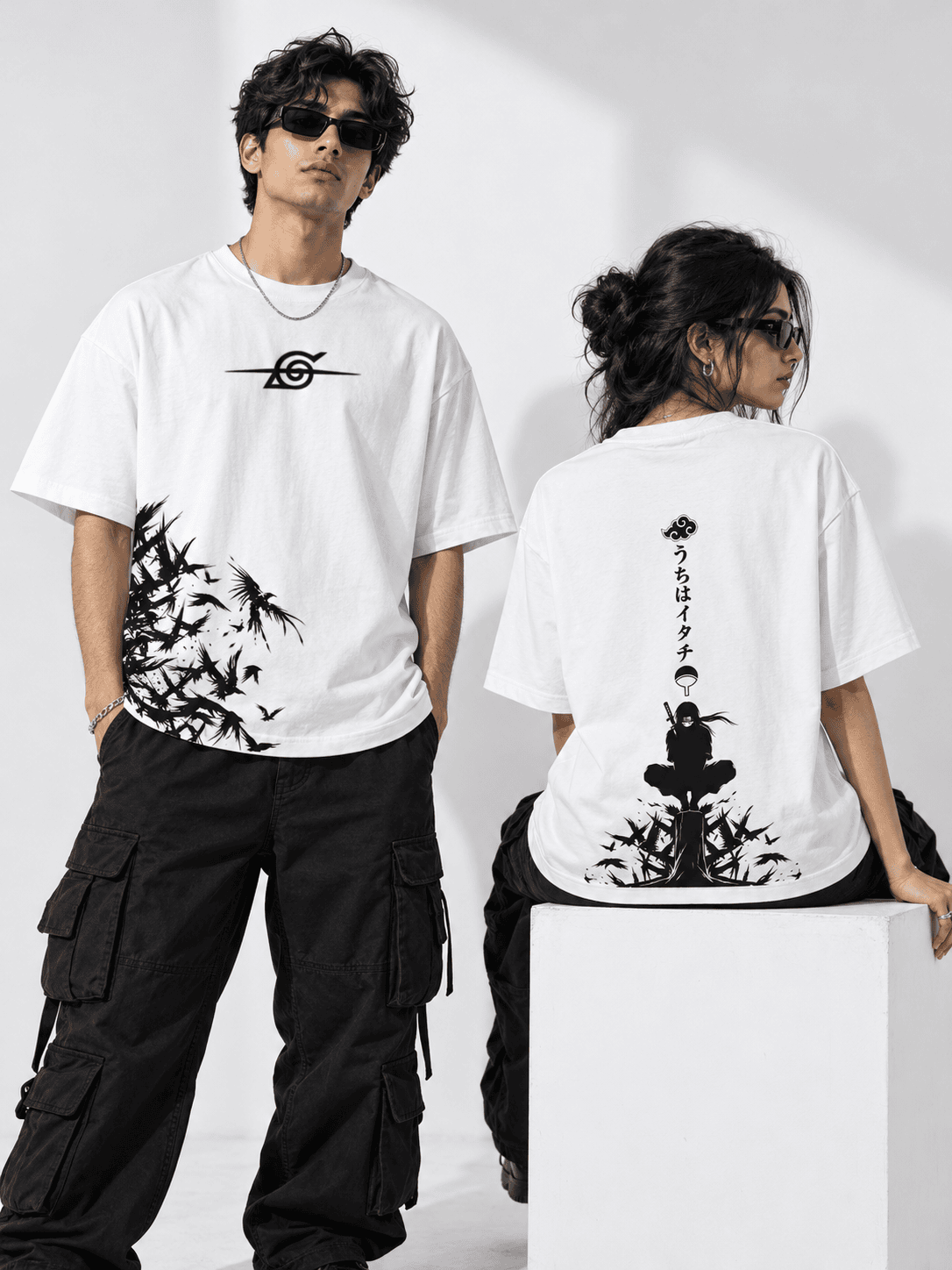 Deez Prints Itachi Uchiha Drop Shoulder Tee — DROP SHOULDER