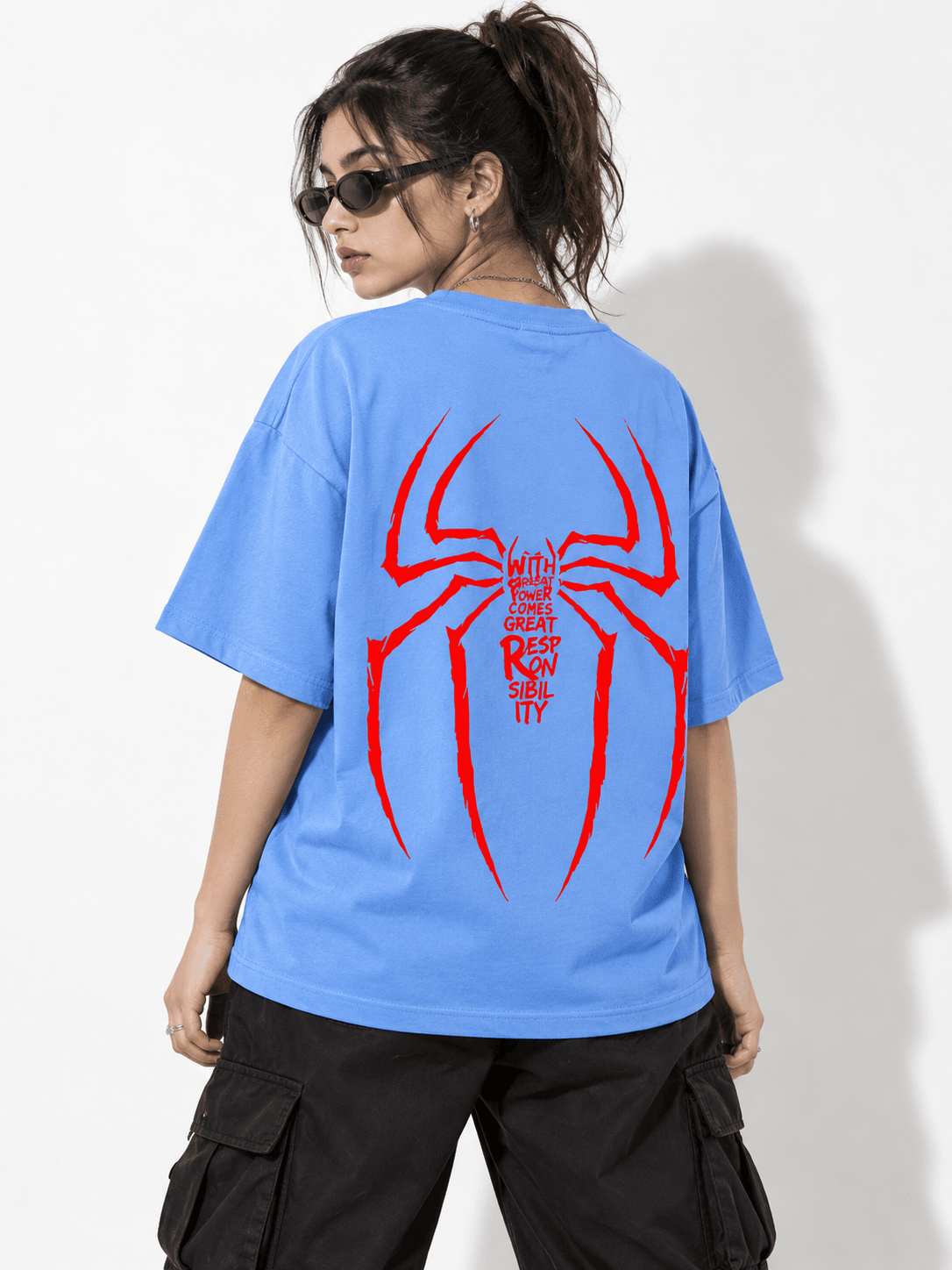 Deez Prints Spider-Man Peter Parker Drop Shoulder Tee — DROP SHOULDER