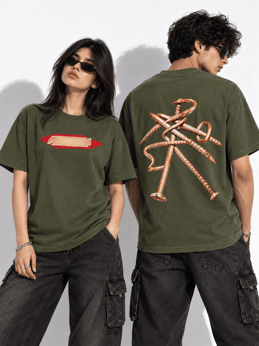 Deez Prints UTOPIA Screwed Drop Shoulder Tee — DROP SHOULDER