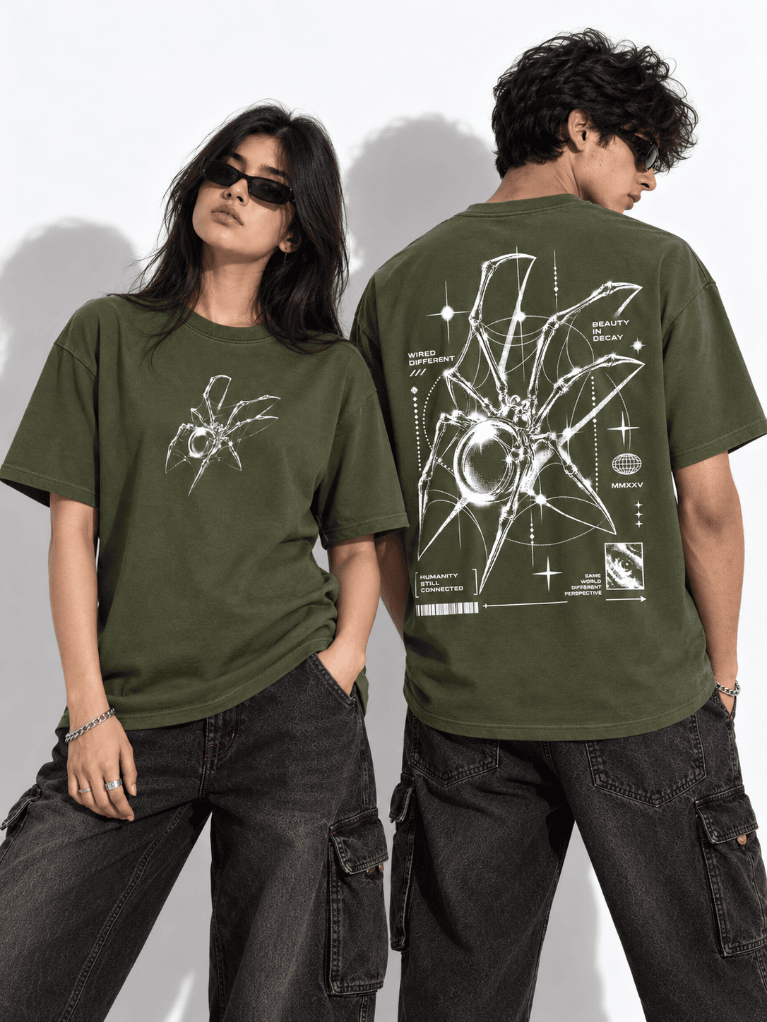 Deez Prints Wired Different Drop Shoulder Tee — DROP SHOULDER
