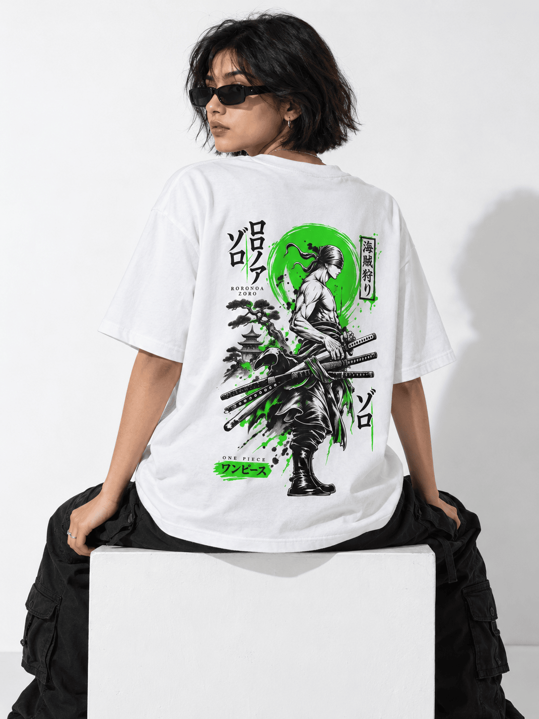 Deez Prints Zoro Bushido Drop Shoulder Tee — DROP SHOULDER