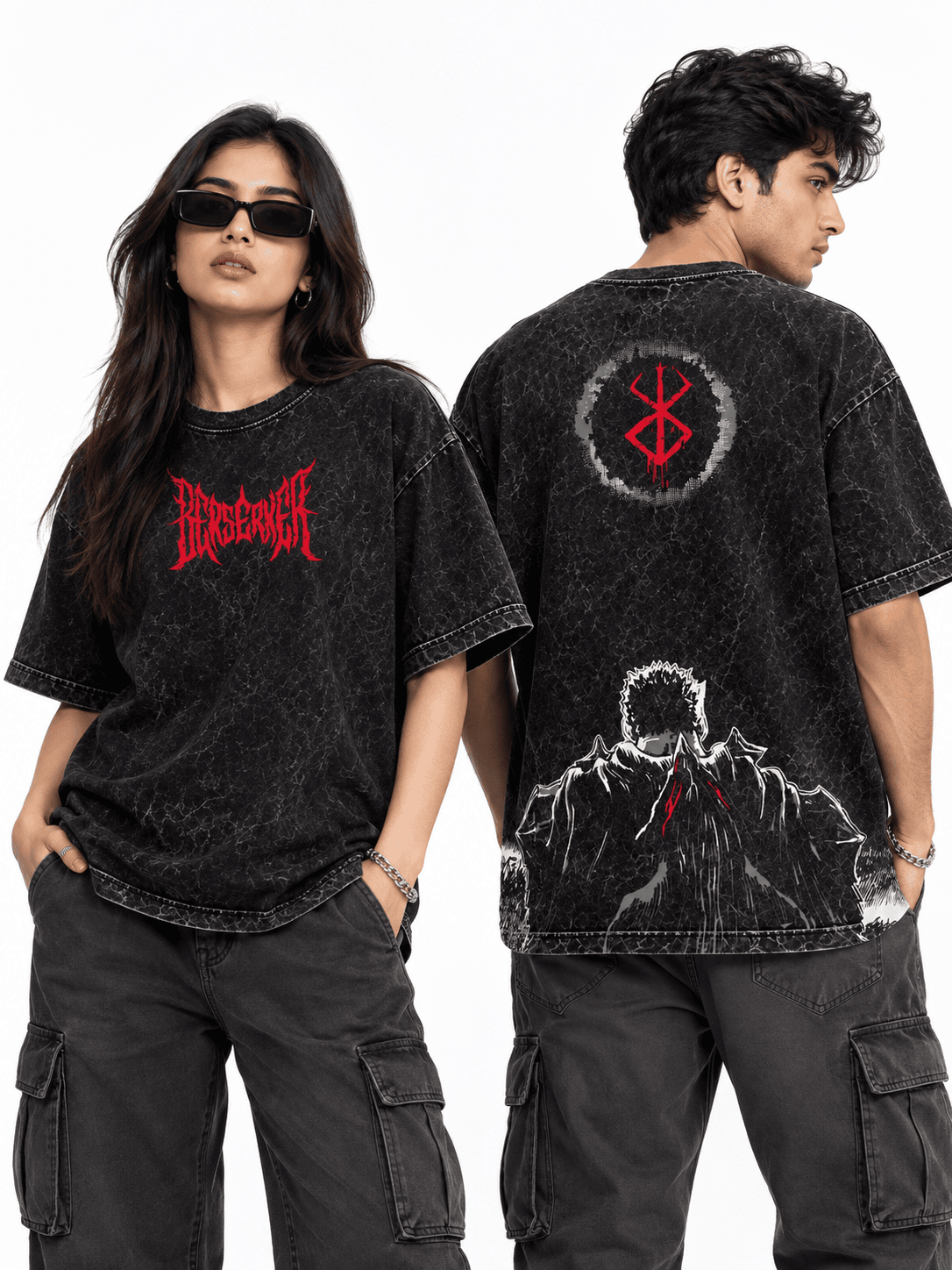 Deez Prints Guts Brand of Sacrifice Acid Wash Tee — ACID WASH