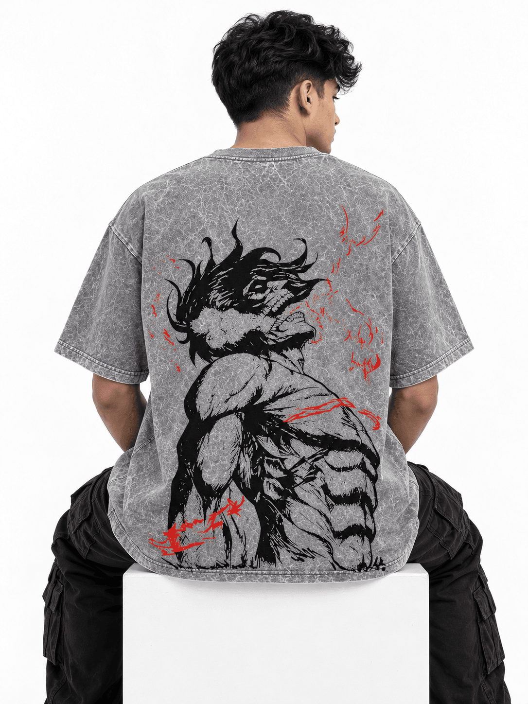 Deez Prints TITAN ACID WASH TEE — ACID WASH